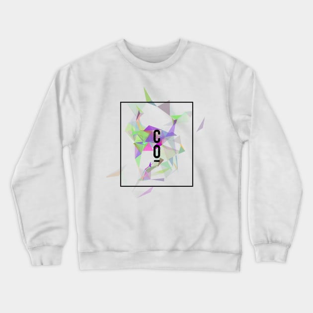 Abstract Geometric Collage Crewneck Sweatshirt by NJORDUR